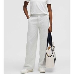lululemon athletica Light Gray Wide-Leg Track Pants